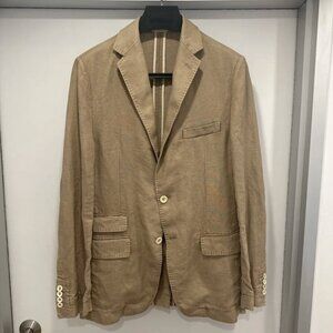 Billy Reid Tan Linen Blazer - Size 40L
